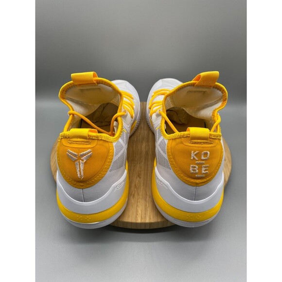 Nike Kobe AD Exodus Shoes Yellow White Basketball Sneakers AT3874-106 Mens 17.5 - Picture 4 of 12